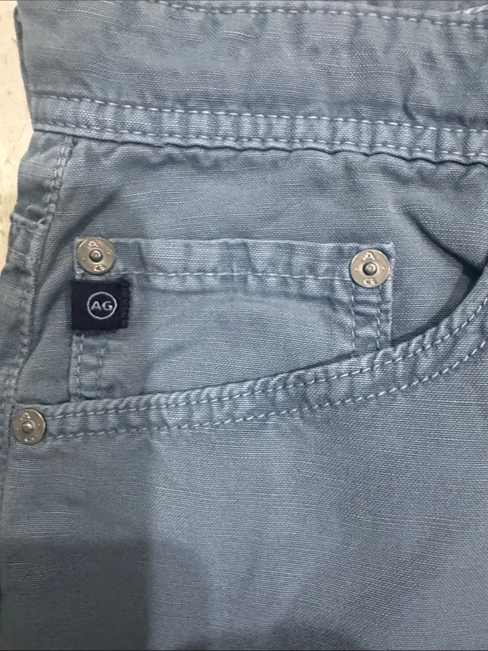 Ag Adriano Goldschmied Men's Straight Jeans in Slate Gray-Blue